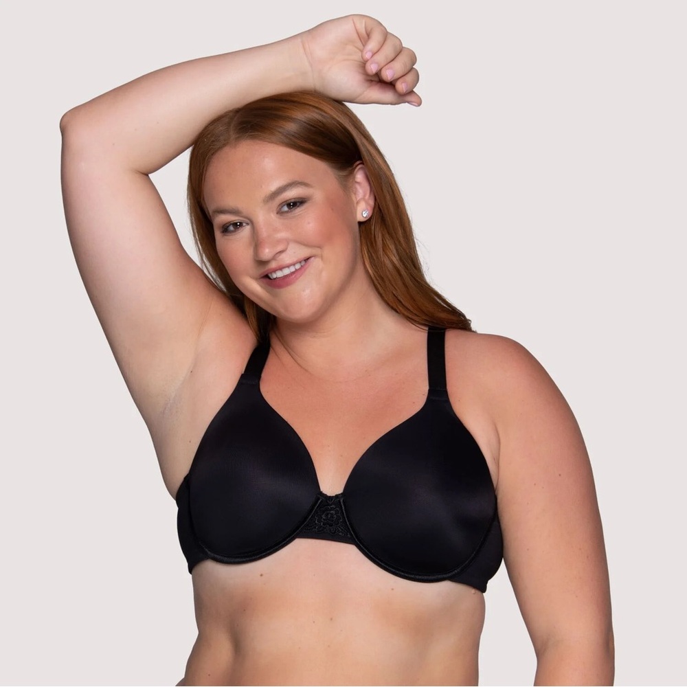 Vanity Fair Beauty Back Full Figure Underwire Smoothing Bra - Black - 34H (5D)
